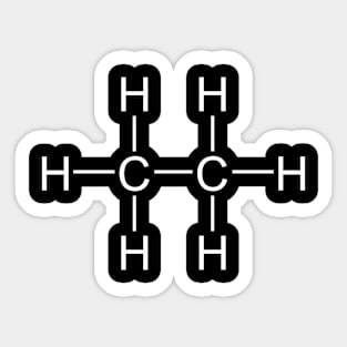 Ethane C2H6 Sticker